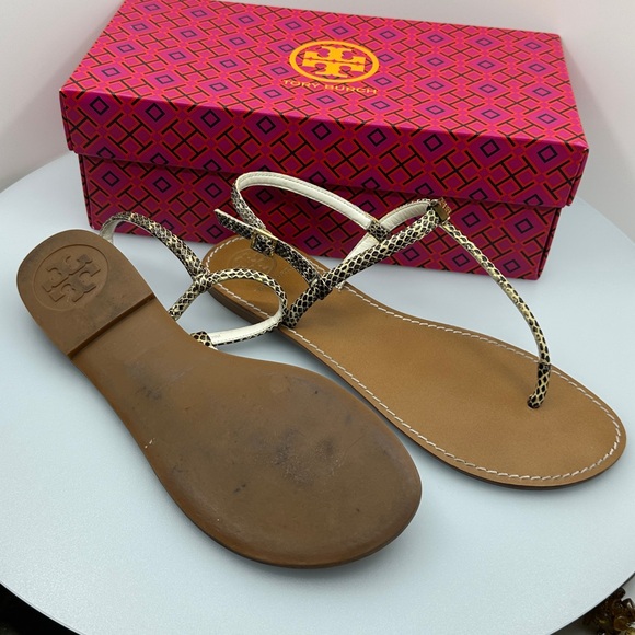 Tory Burch Black and Tan Sandals size 11 - Picture 6 of 6